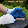 SRSAFETY 10G gants tricotés en latex bleu lisse gants moins chers gants en caoutchouc bleu